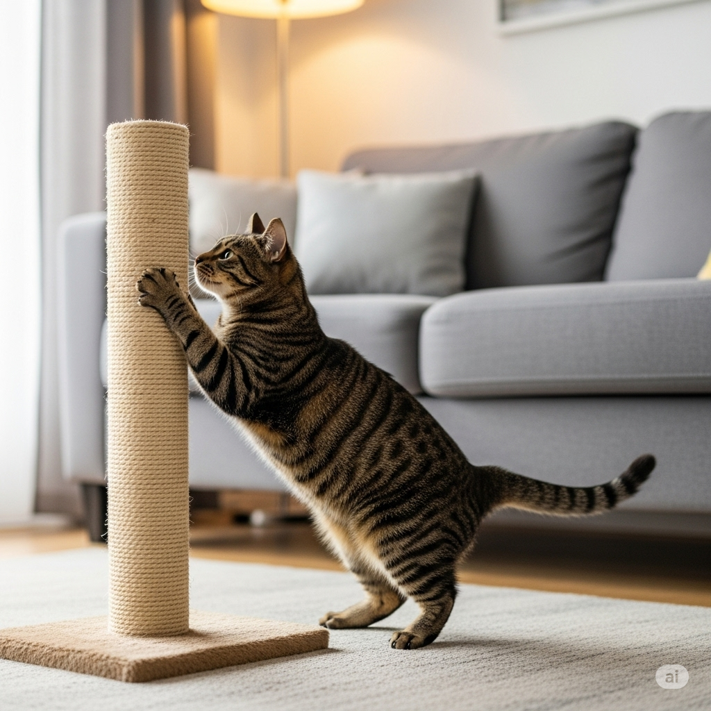 Tips melatih kucing agar tidak mencakar sofa
